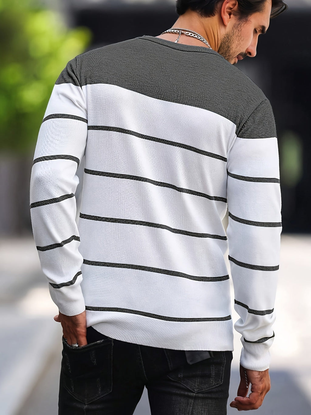 Bennington | Klassieke Gestreepte Crewneck Trui