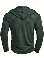 Gideon | Textured Hooded Henley
