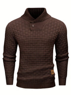 Malcolm | Textured Shawl-Collar Sweater