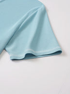 Maxwell | Getextureerde Knop-Hals T-shirt