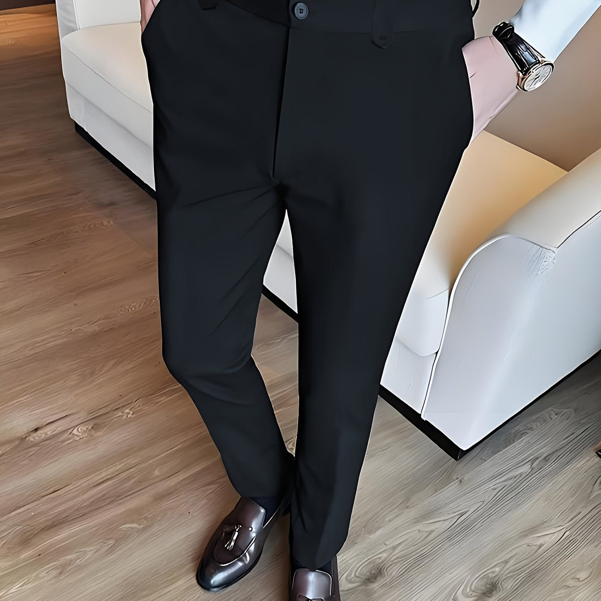 Foster | Op Maat Gemaakte Rechte Dress Trousers