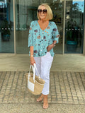 FRANCES | ELEGANTE BLOUSE MET BLOEMENPATROON
