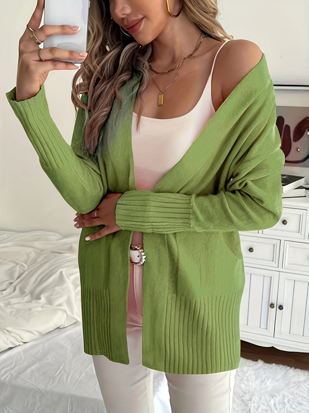 Charlotte | Gelaagde Open-Front Cardigan