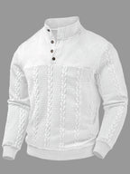 Callahan | Textured Button-Neck Pullover