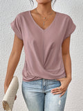 Roos | Elegante V-Hals Drapé Blouse