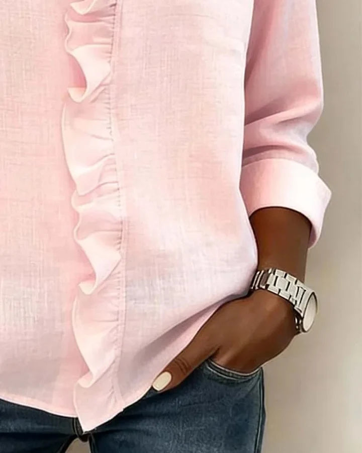 Chloe | Lichtgewicht V-hals Everyday Blouse