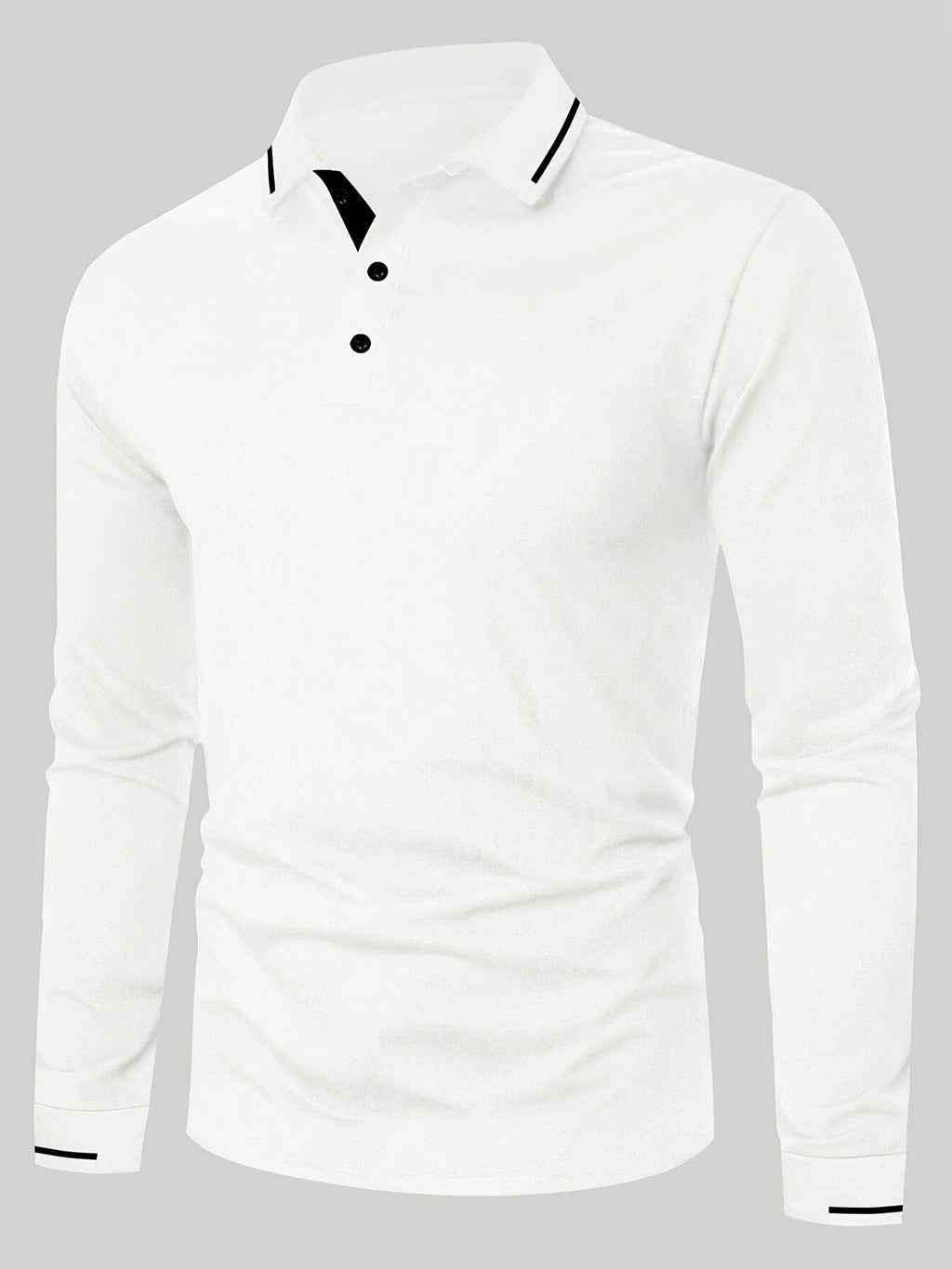 Emerson | Verfijnde Lange Mouwen Polo Shirt