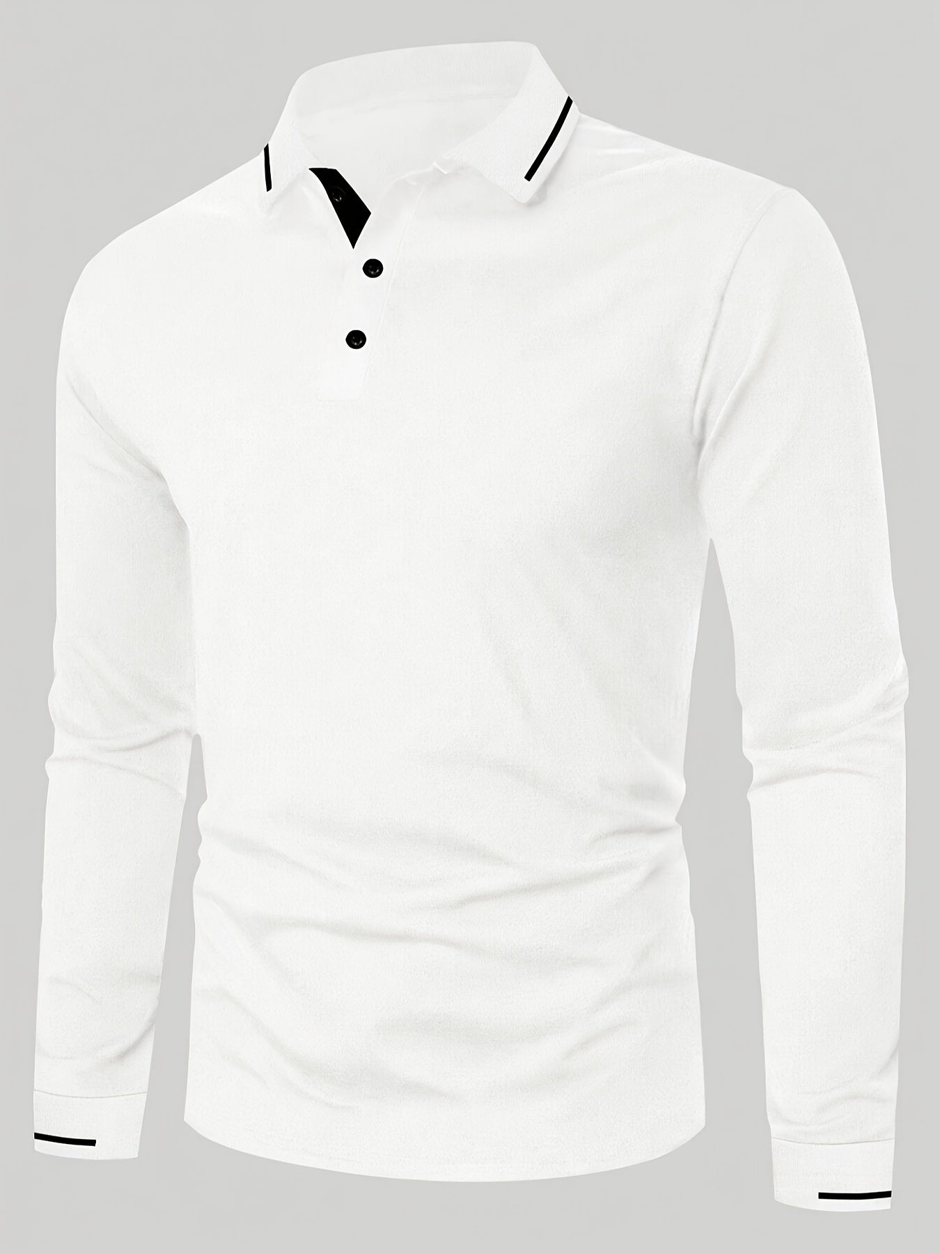 Emerson | Verfijnde Lange Mouwen Polo Shirt