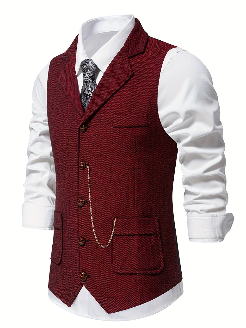 Winslow | Visgraat Effen Vest