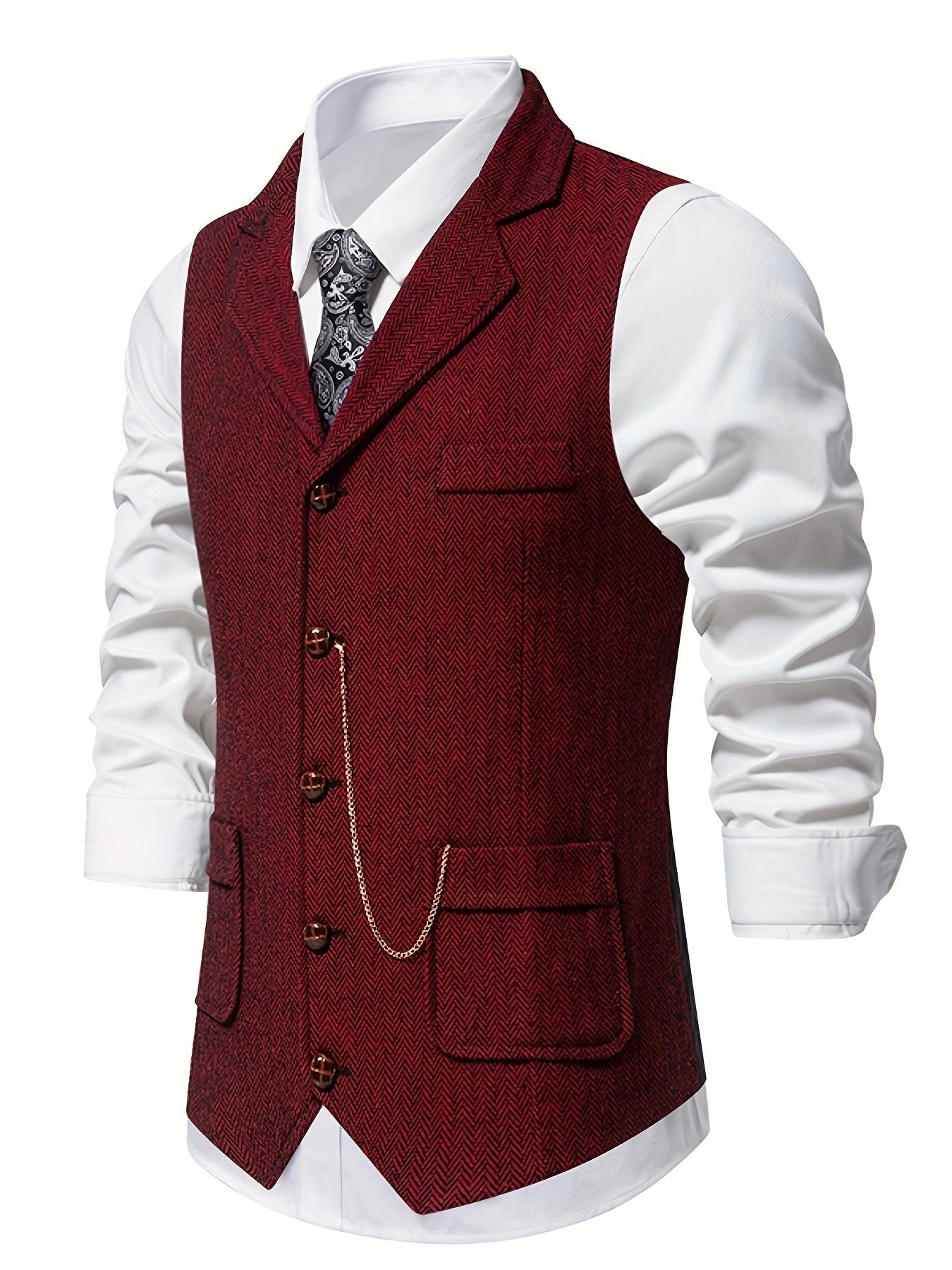 Winslow | Visgraat Effen Vest