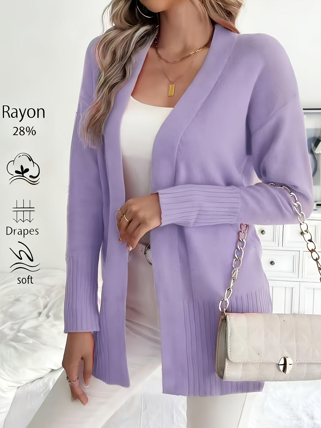 Charlotte | Gelaagde Open-Front Cardigan