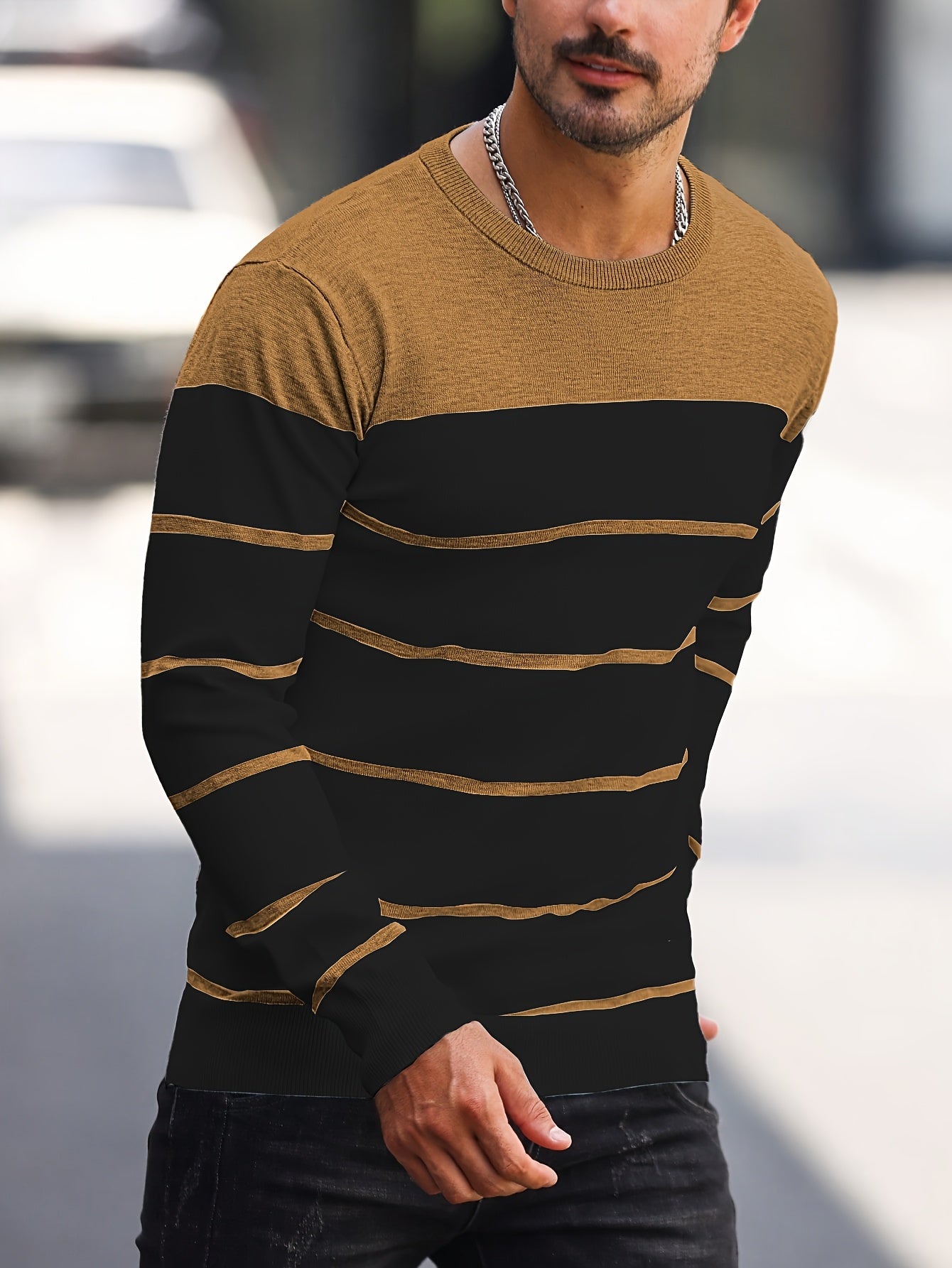 Bennington | Klassieke Gestreepte Crewneck Trui