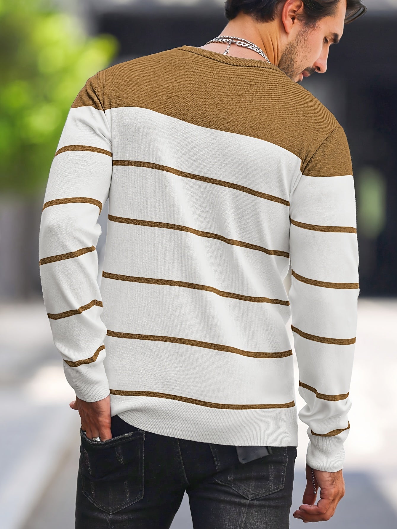 Bennington | Klassieke Gestreepte Crewneck Trui