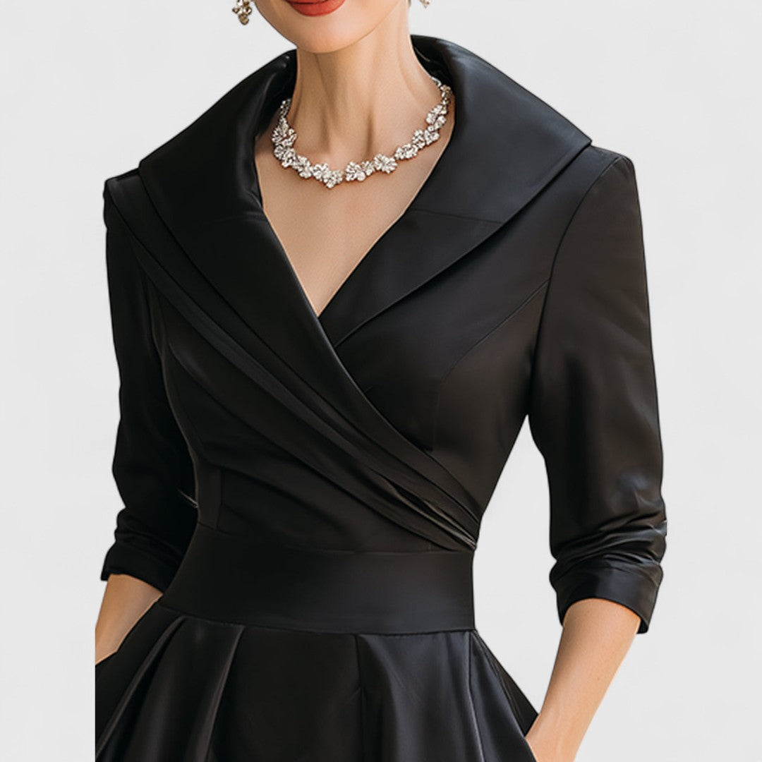 Ashley | Elegante Silhouette Midi Jurk