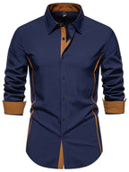 Harlan | Contrast-Trim Overhemd met Knopen