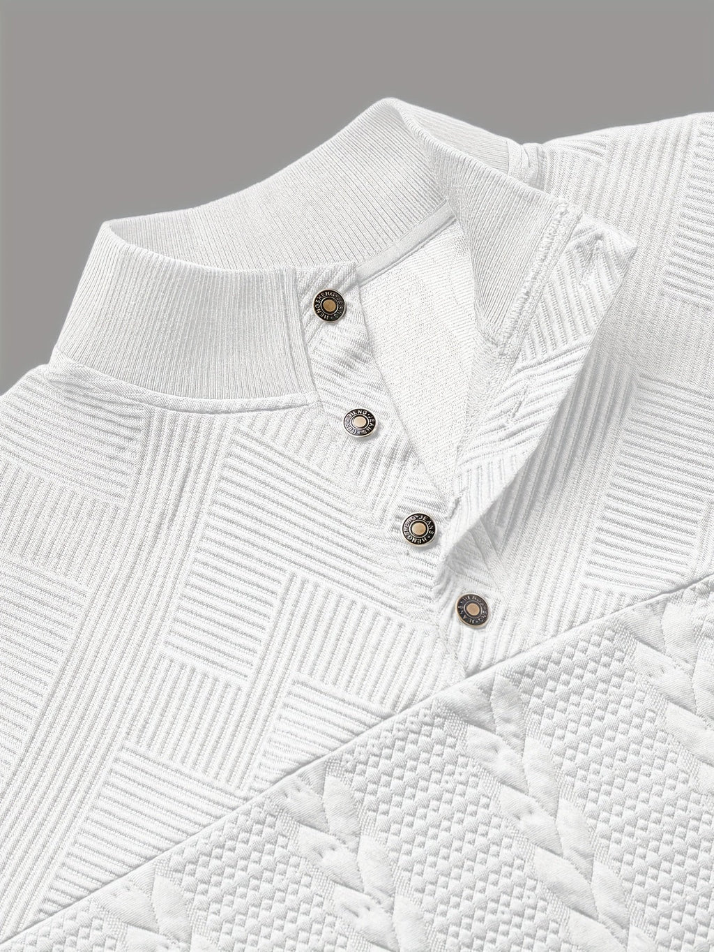 Callahan | Textured Button-Neck Pullover