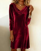 Elena | Elegante Gedrapeerde Mini Jurk