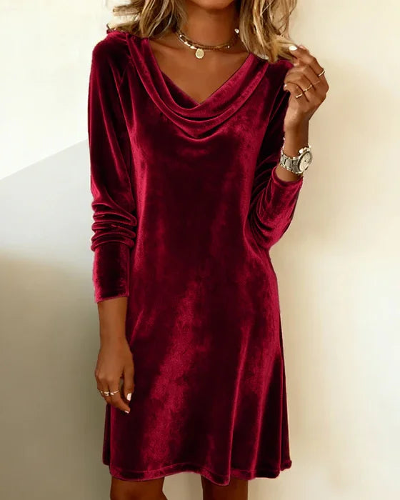 Elena | Elegante Gedrapeerde Mini Jurk