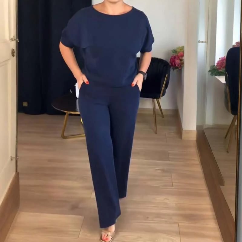 ROSEMARY | ELEGANTE DRIEDELIGE CARDIGAN, TOP & WIDE-LEG BROEKSET