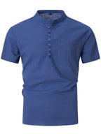 Elliot | Ontspannen Staande Kraag Shirt