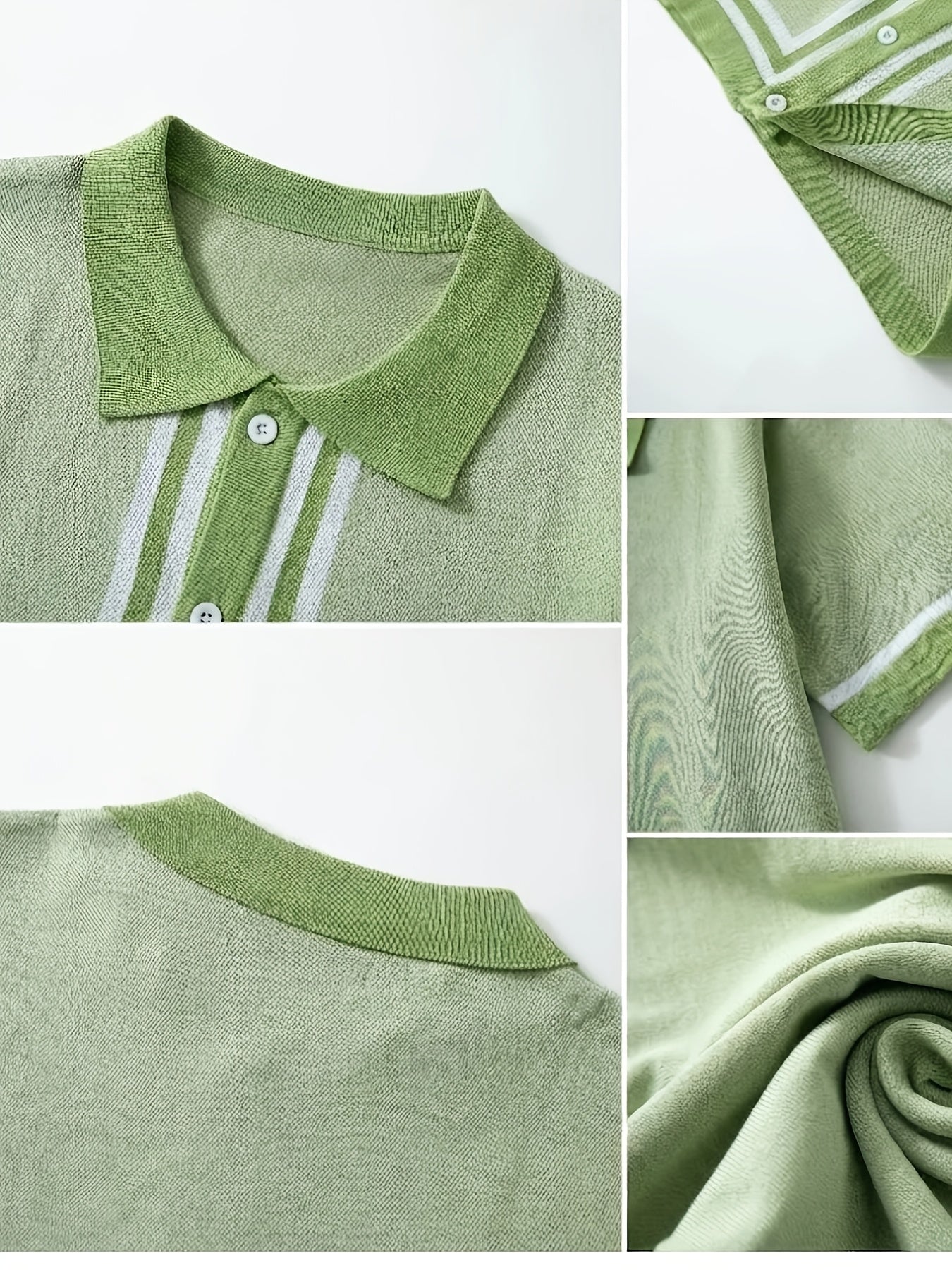 Winston | Retro Gestreept Korte Mouwen Shirt
