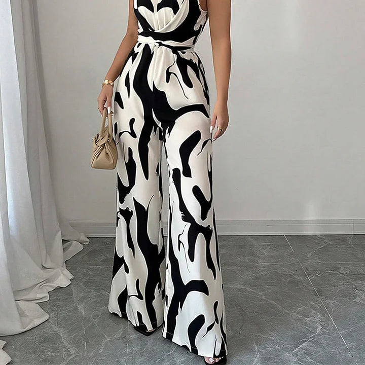 Jillanne™ Elegante Rugloze Jumpsuit