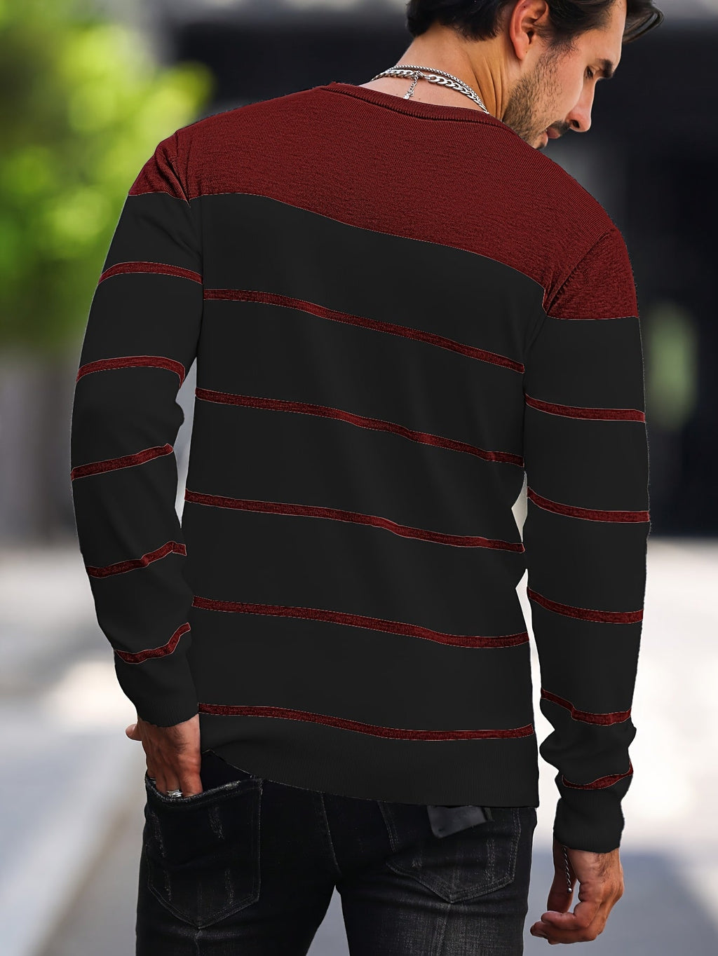 Bennington | Klassieke Gestreepte Crewneck Trui