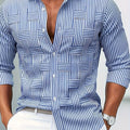 Weston | Verfijnde Gestreepte Lange Mouwen Shirt