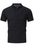 Elliot | Ontspannen Staande Kraag Shirt