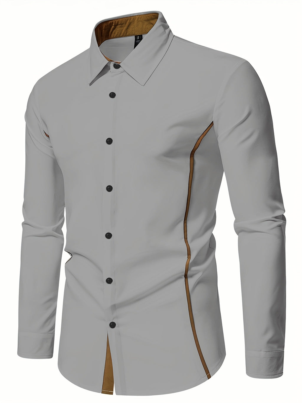 Harlan | Contrast-Trim Overhemd met Knopen