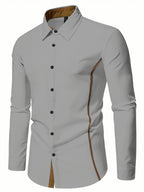 Harlan | Contrast-Trim Overhemd met Knopen