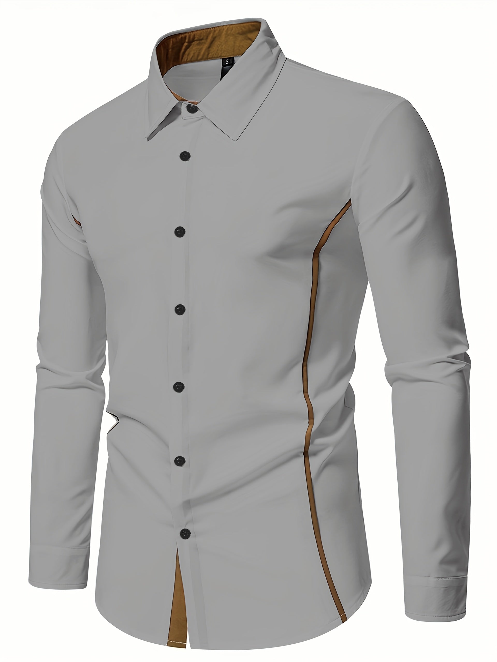 Harlan | Contrast-Trim Overhemd met Knopen