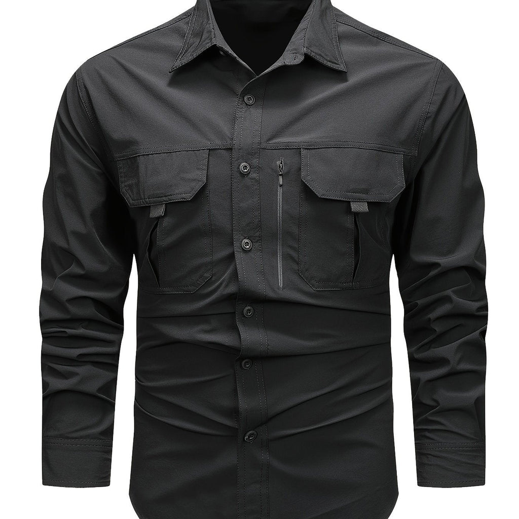 Damon | Robuuste Multi-Pocket Utility Shirt