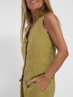 Lauren | Elegante Vest en Wijde Pantalon Set