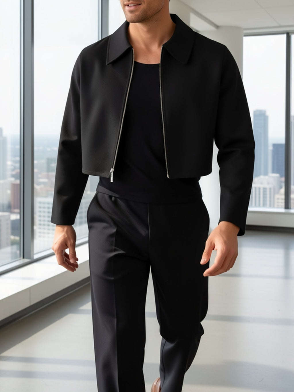 Alden | Moderne Cropped Zip Jacket