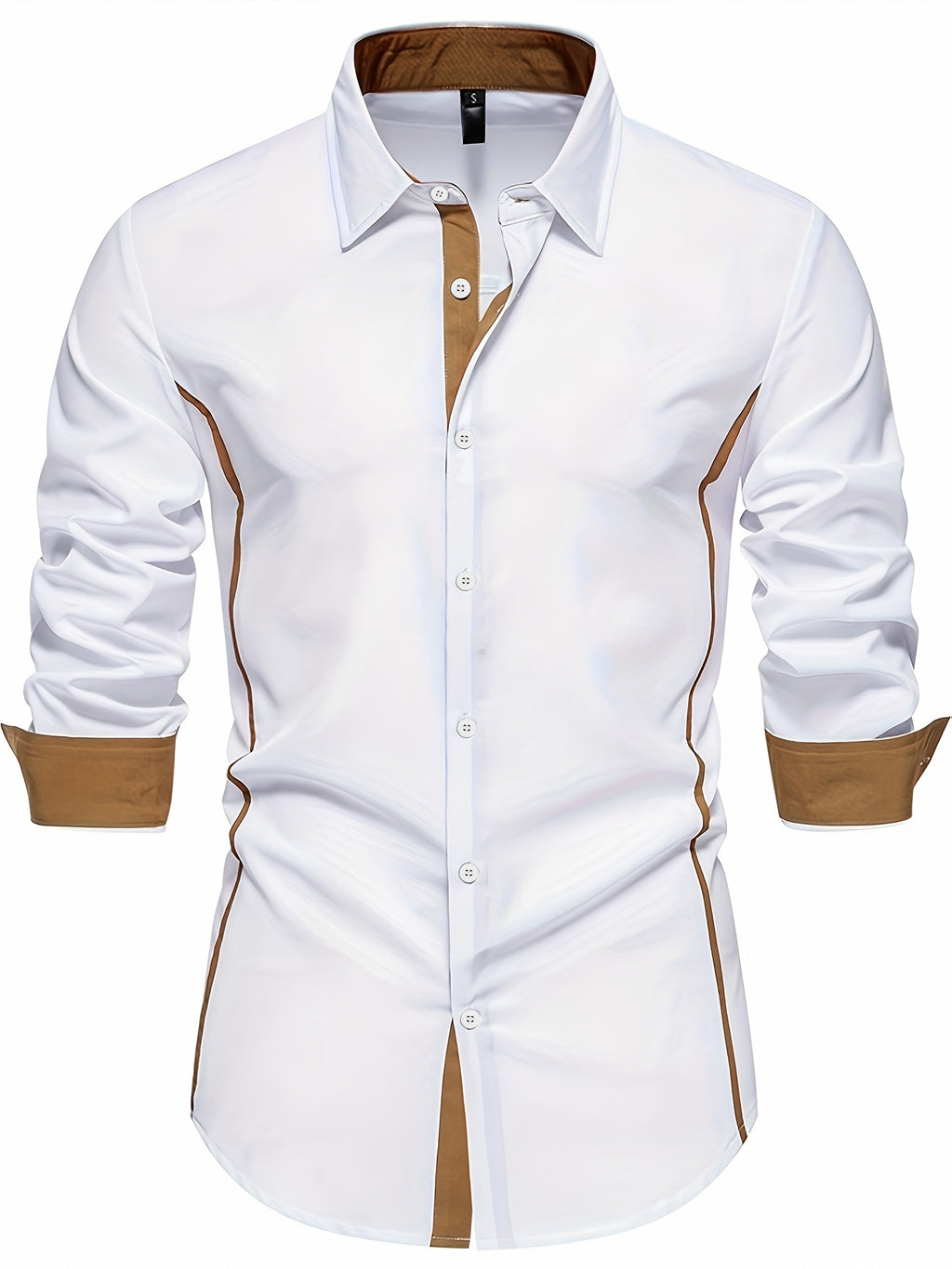 Harlan | Contrast-Trim Overhemd met Knopen
