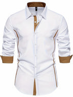 Harlan | Contrast-Trim Overhemd met Knopen