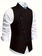 Jasper | Schuin-Knoop Notch Lapel Vest