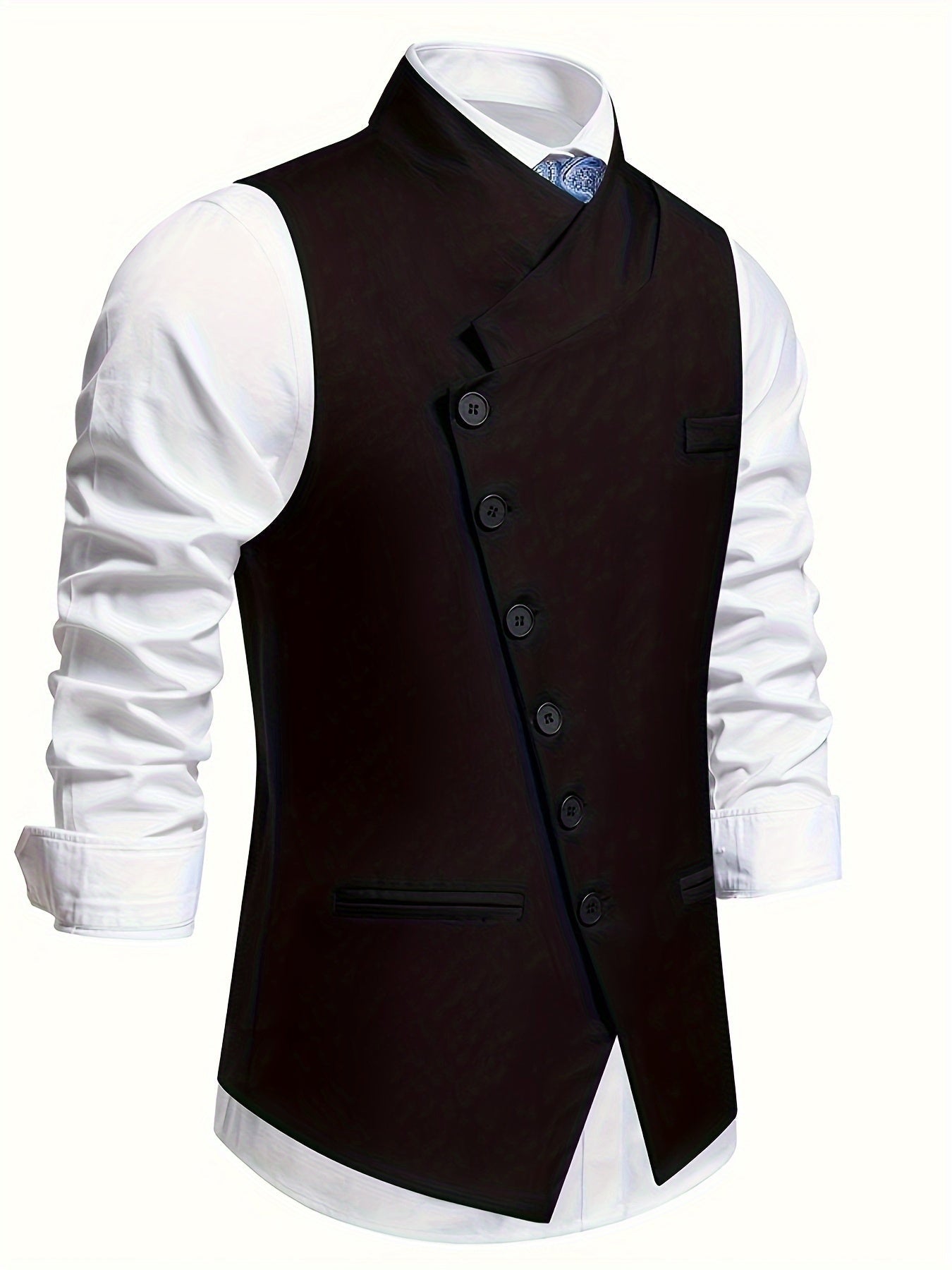 Jasper | Schuin-Knoop Notch Lapel Vest