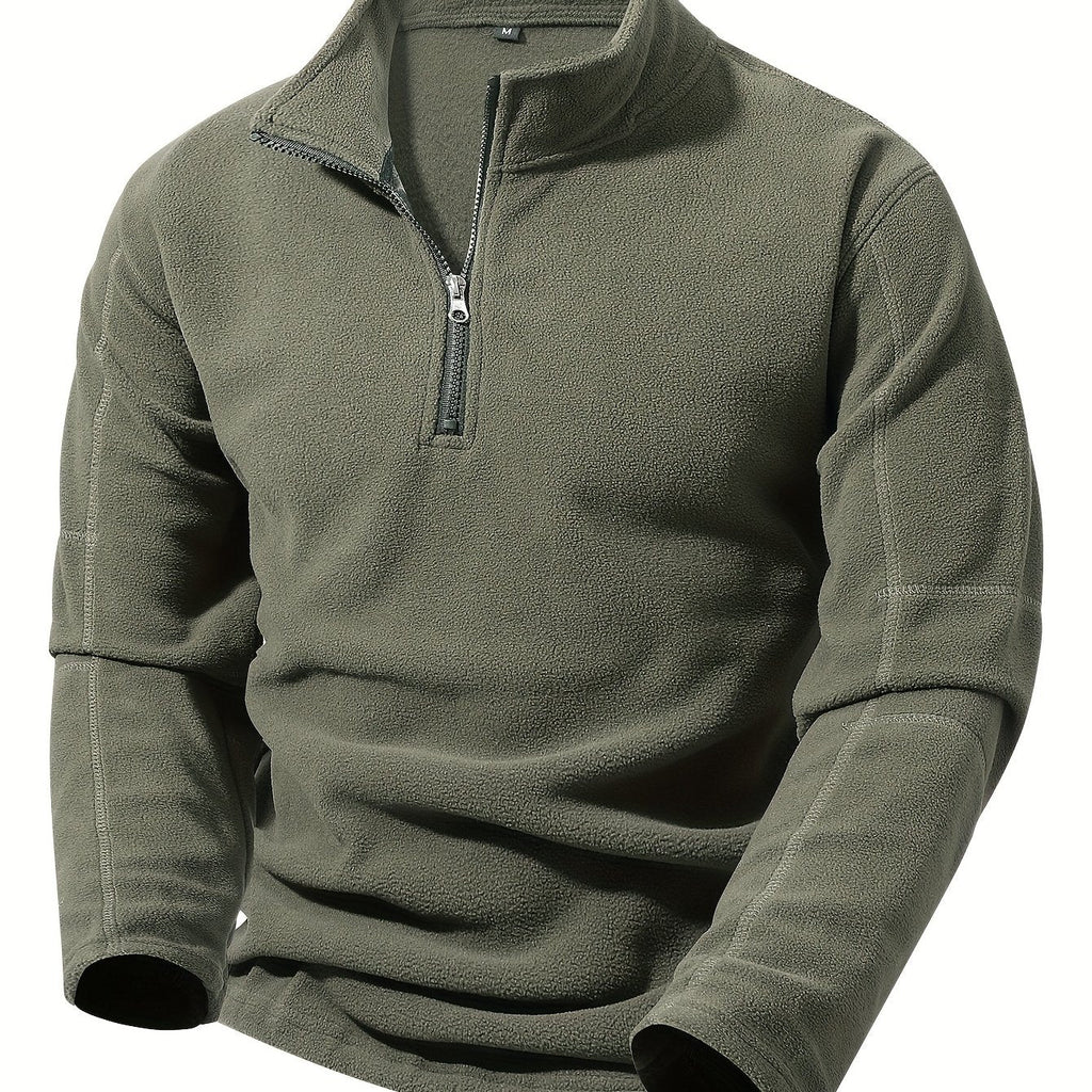 Foster | Staande Kraag Half-Zip Pullover