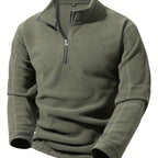 Foster | Staande Kraag Half-Zip Pullover