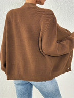 Winifred | Ontspannen Knopen-Voorkant Cardigan