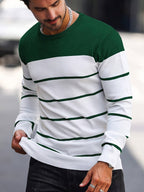 Bennington | Klassieke Gestreepte Crewneck Trui