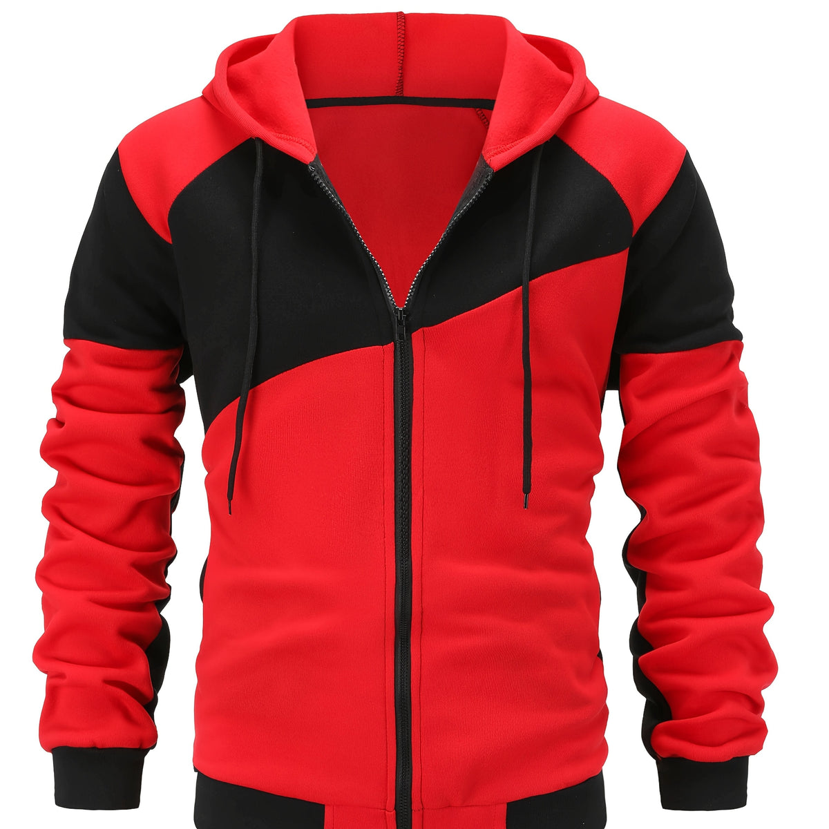Carter | Kleurblok Rits-Op Hoodie Jacket