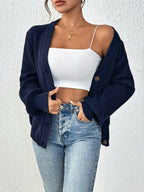 Winifred | Ontspannen Knopen-Voorkant Cardigan