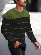 Bennington | Klassieke Gestreepte Crewneck Trui