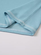 Maxwell | Getextureerde Knop-Hals T-shirt