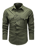 Damon | Robuuste Multi-Pocket Utility Shirt