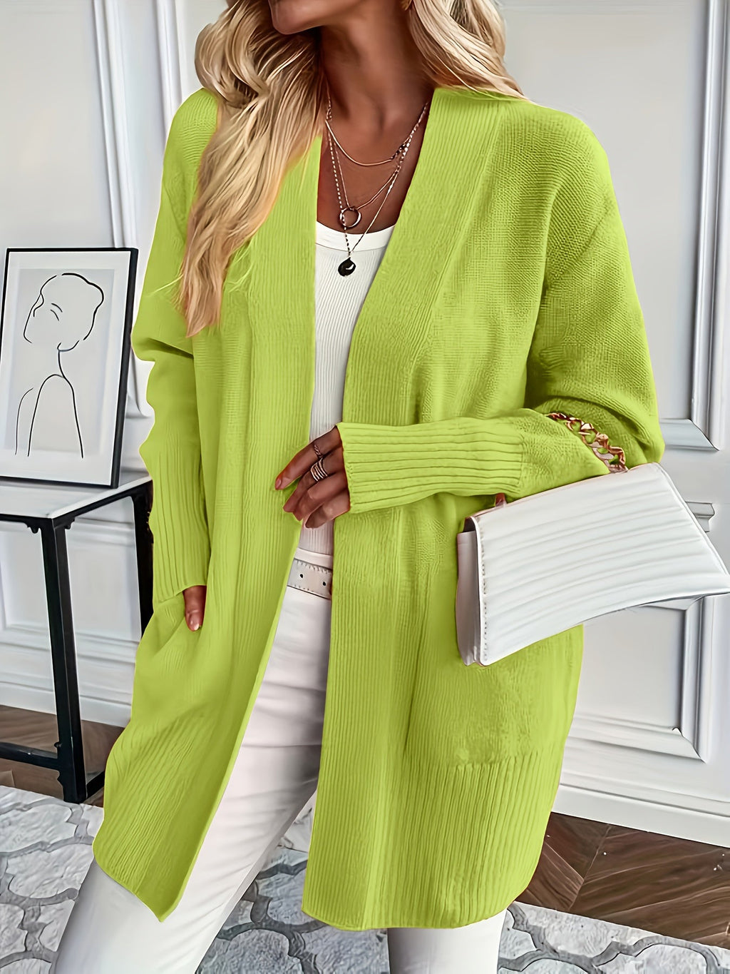 Charlotte | Gelaagde Open-Front Cardigan