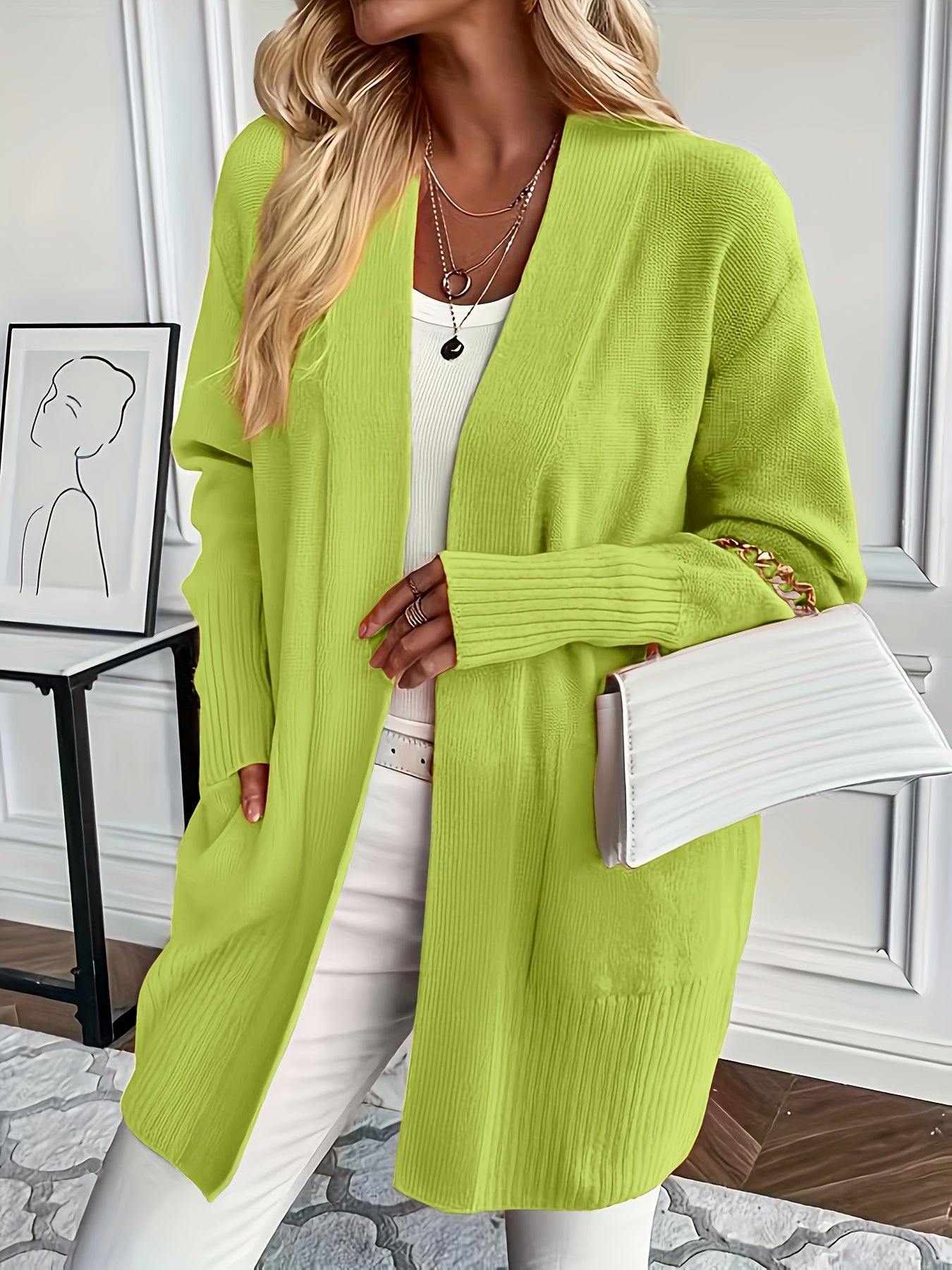 Charlotte | Gelaagde Open-Front Cardigan